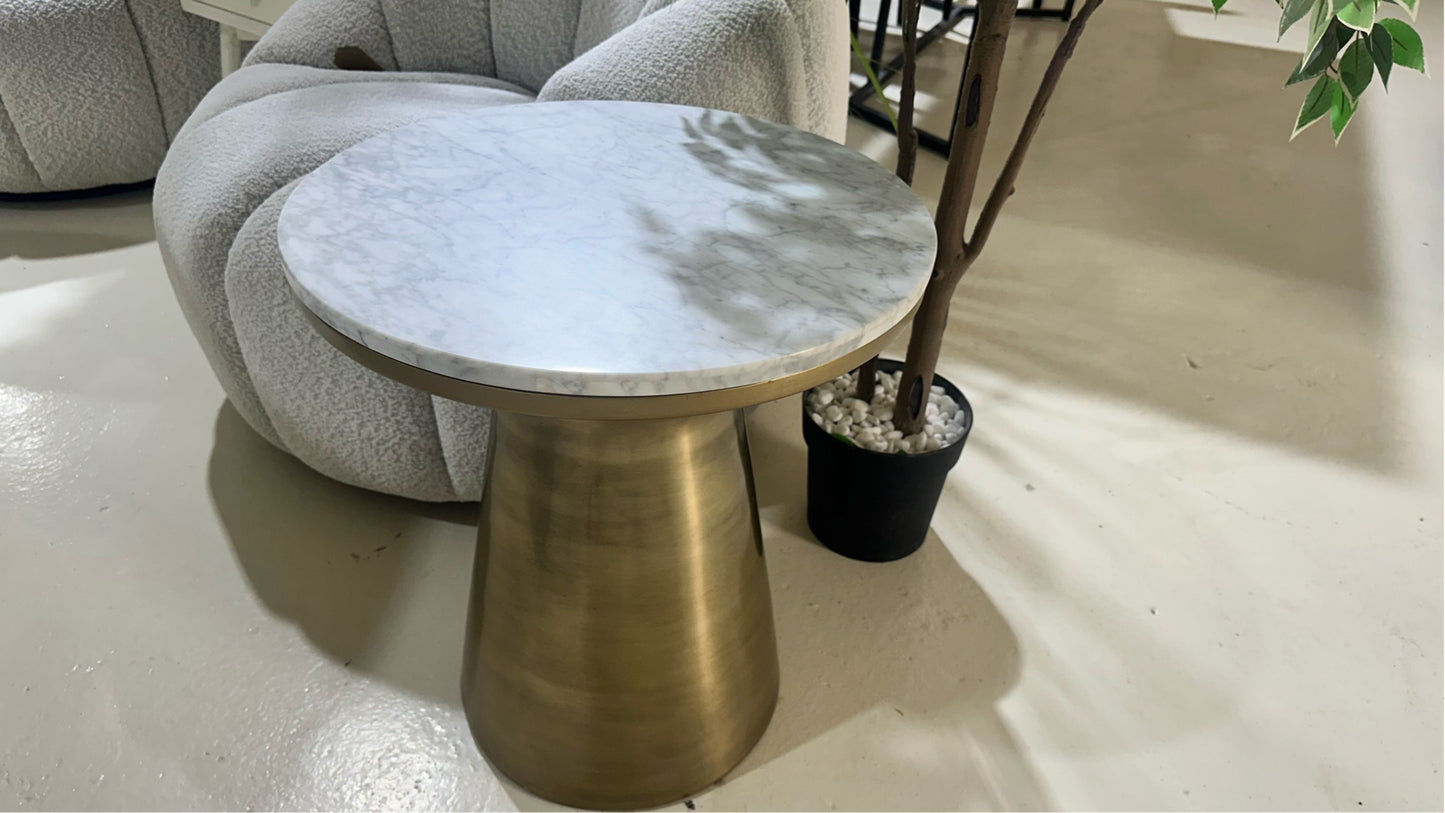 Marble Topped Pedestal Side Table (West Elm)