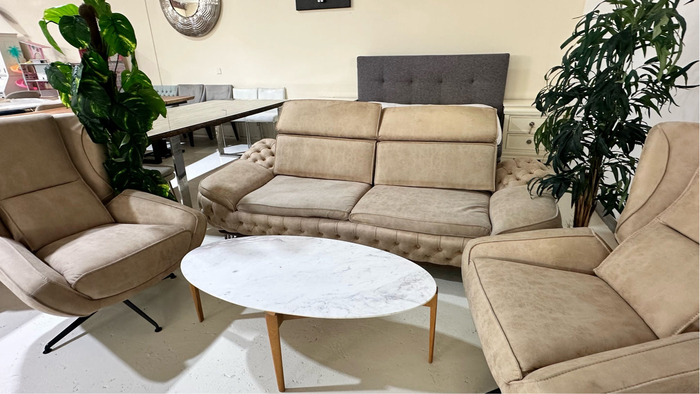 Set 2 chairs + sofa