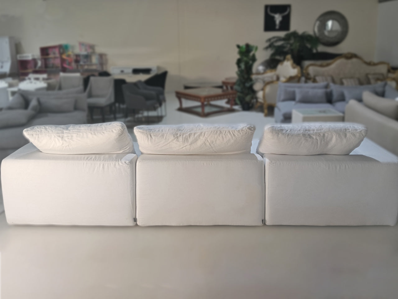 Marina Home Sectional Sofa – Feather White