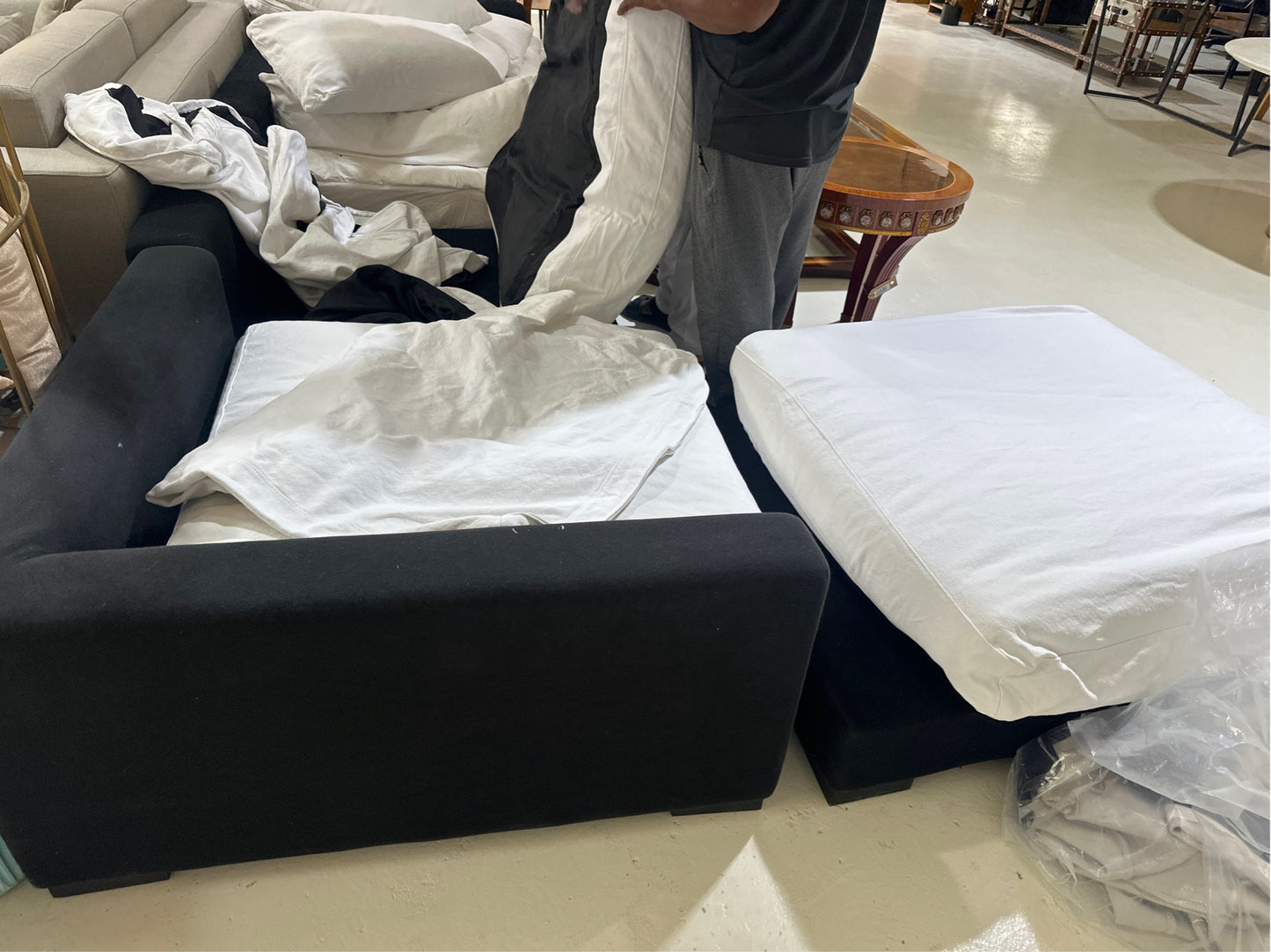 Sofa 4 Seater with Ottoman Marina Home