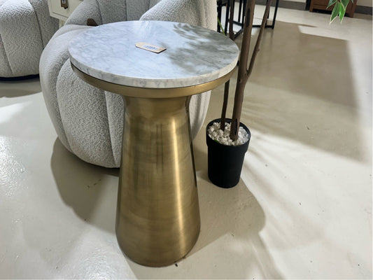 Marble Topped Pedestal Side Table (West Elm)