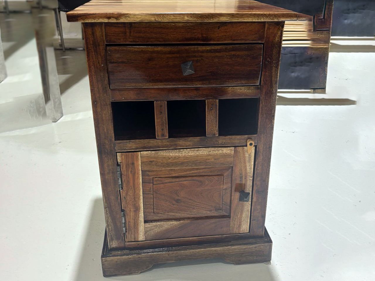 Solid Wood Nightstand – Compact Design