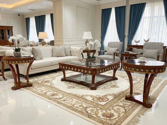 Mariner Coffee Table Set – 3-Piece Mahogany, Spain