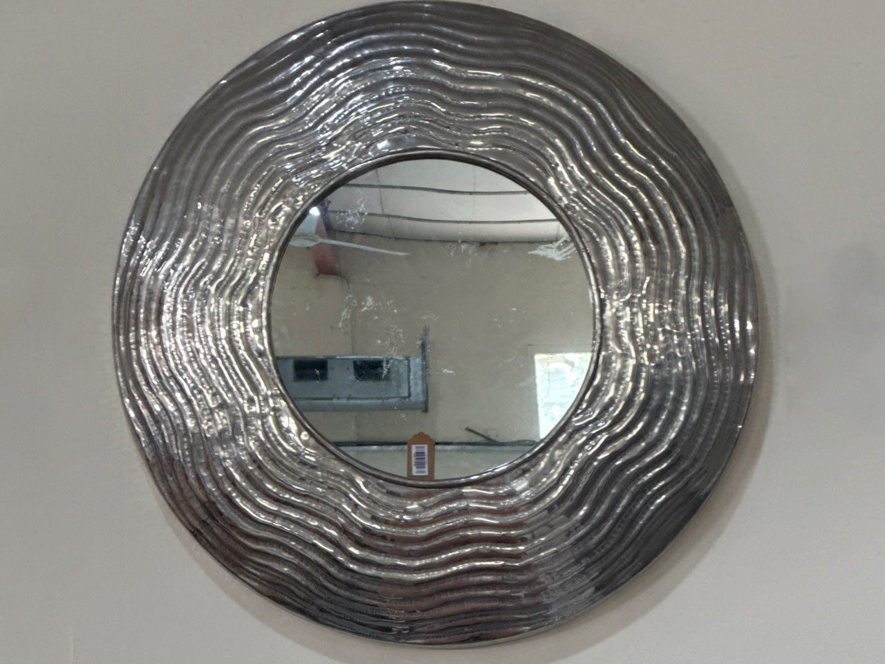 Marina Home Annie Round Wall Mirror – Silver