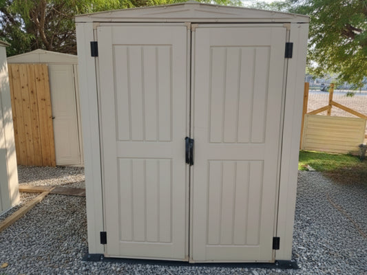 Duramax 8×5 Vinyl Outdoor Storage Shed