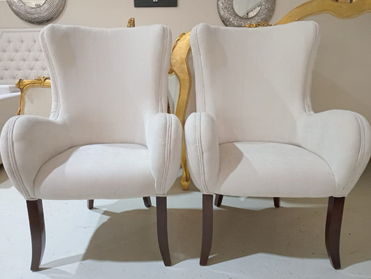 Marina Home – Button-Tufted Dining Armchairs (Set of 2)