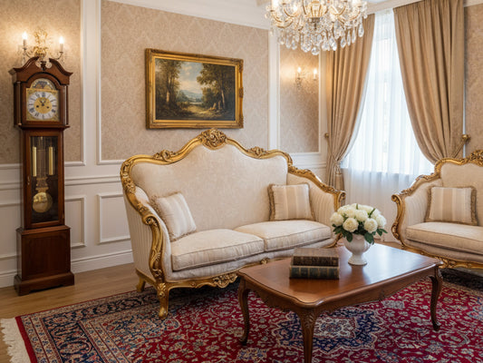Versailles – Ornate Cream &amp; Gold Settee