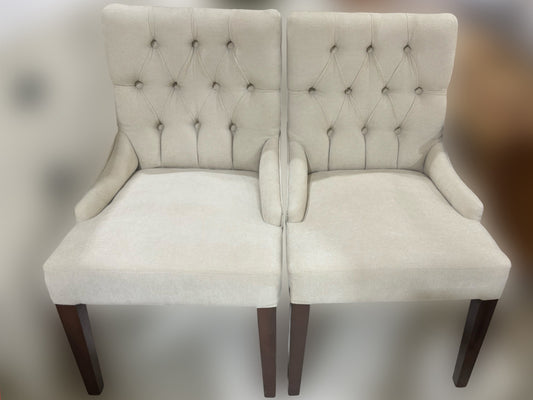Marina Home Tufted Dining Armchairs – Set of 2