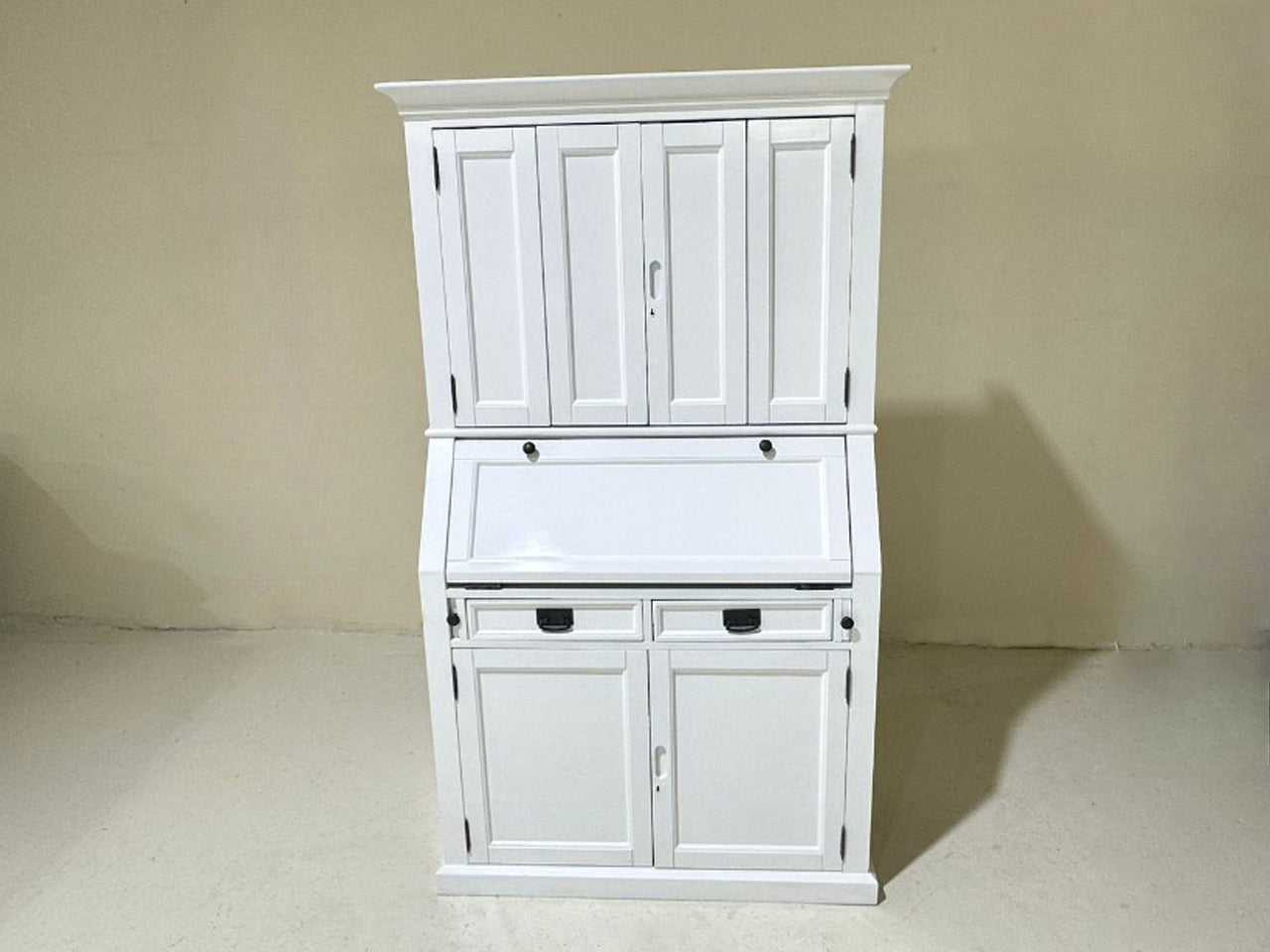 The One – White Secretary Desk Cabinet
