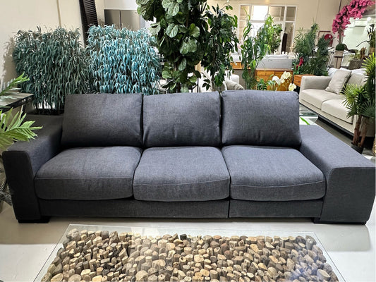 Natuzzi Sofa Grey 3 Seater