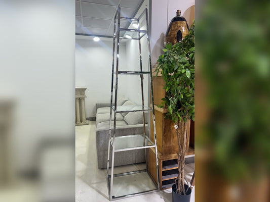 Glass and Silver shelf from Marina Home