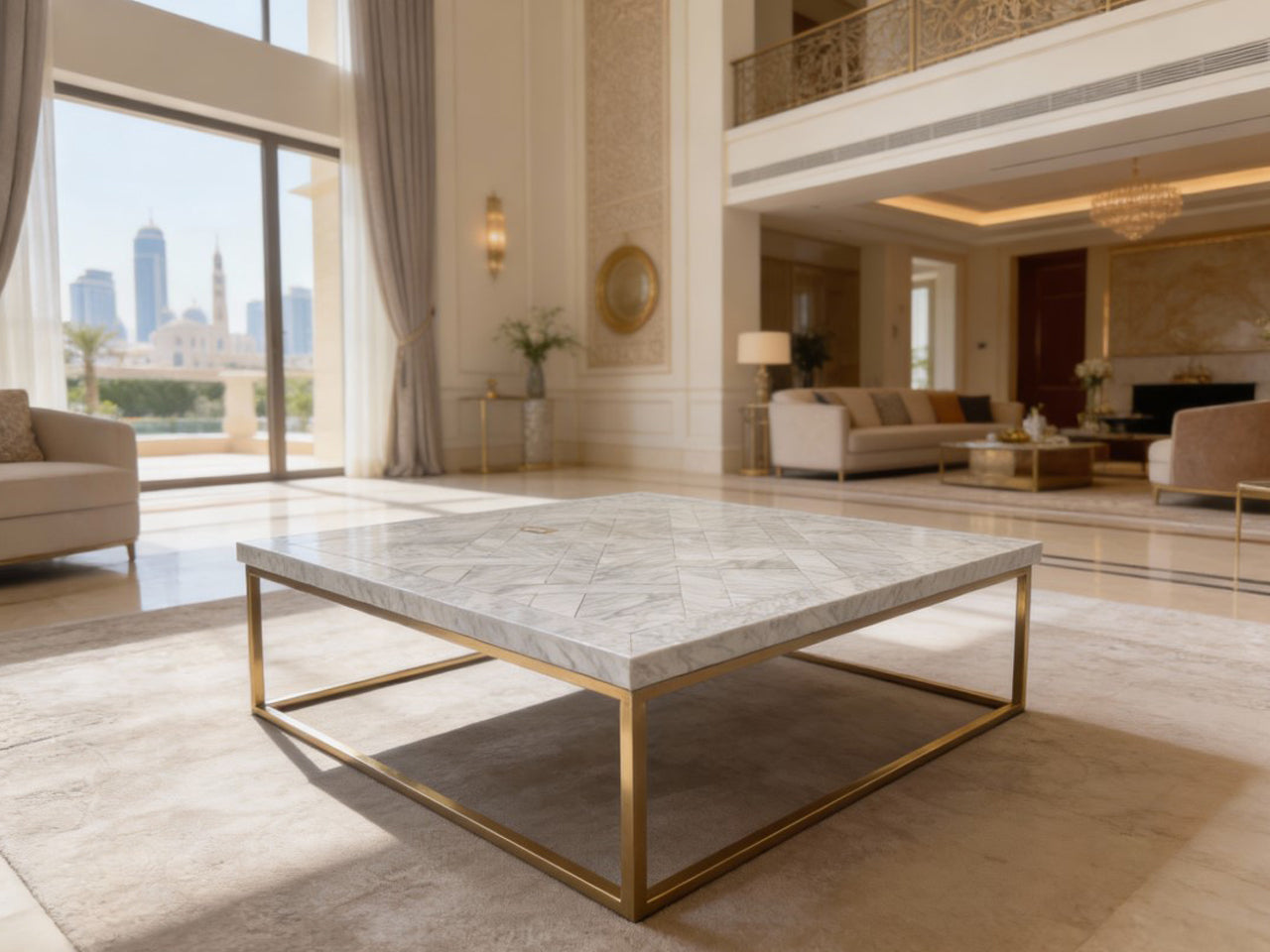Marina Home Coffee Table – Marble Top