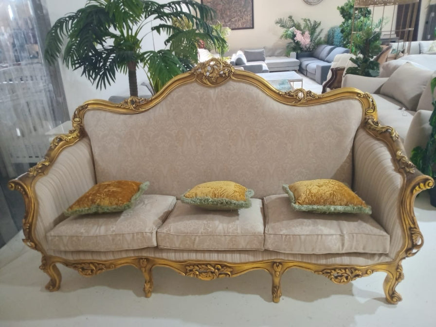 Antique-Style 3-Seater Sofa