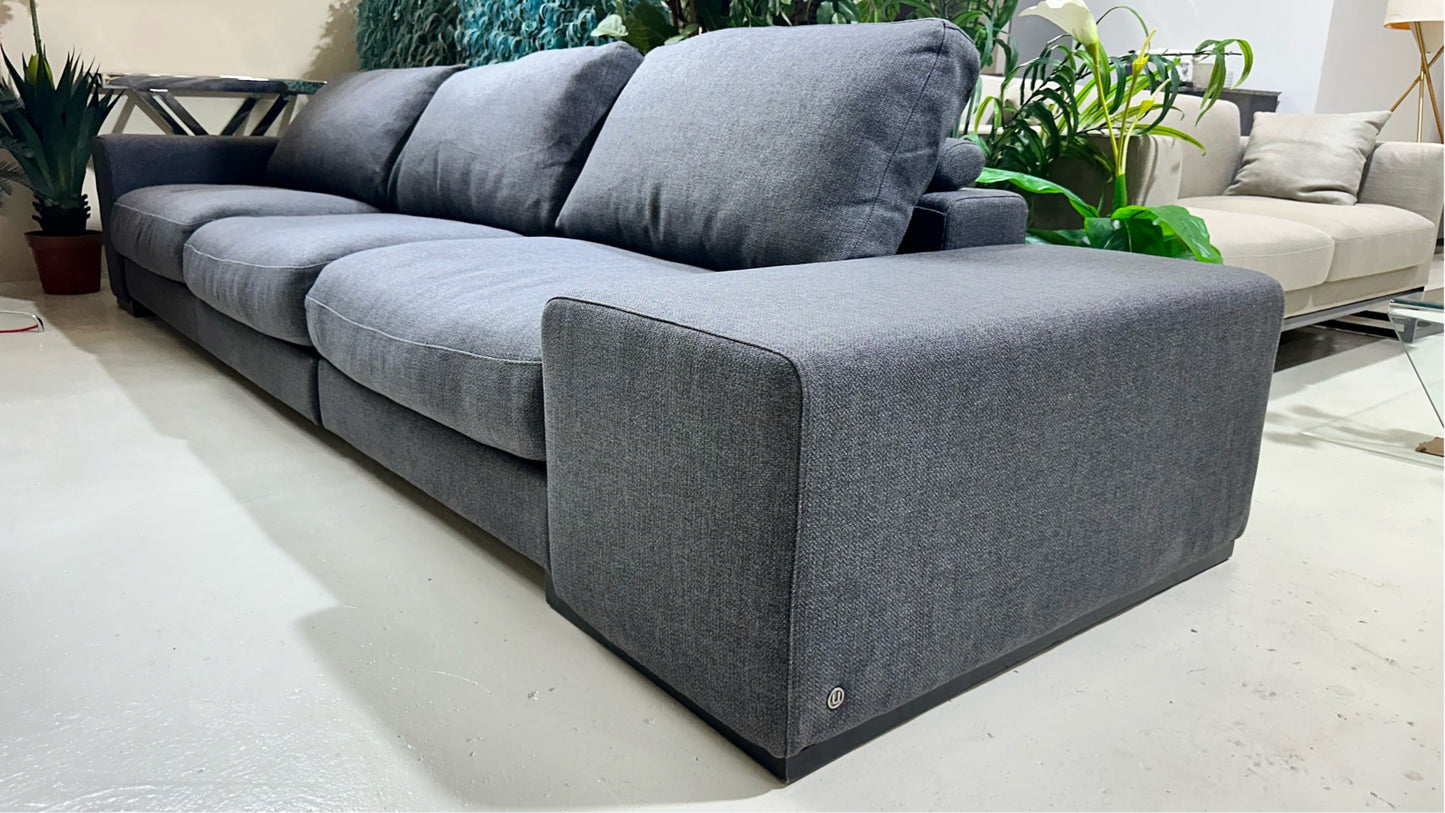 Natuzzi Sofa Grey 3 Seater