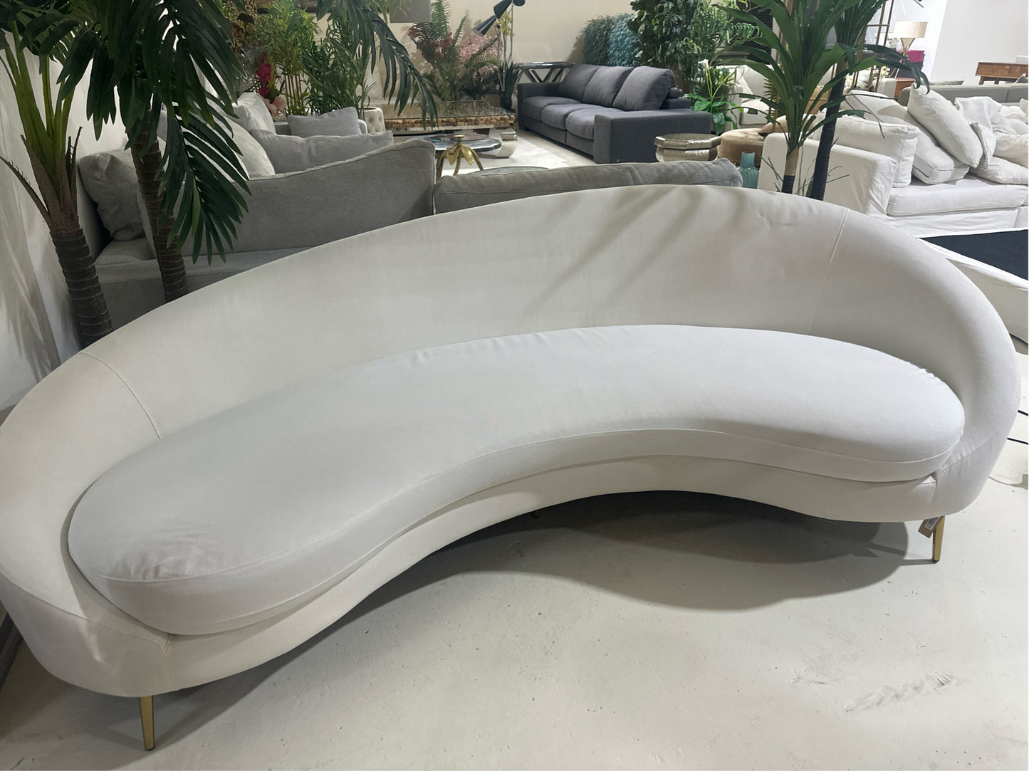 The One – Arc White Sofa