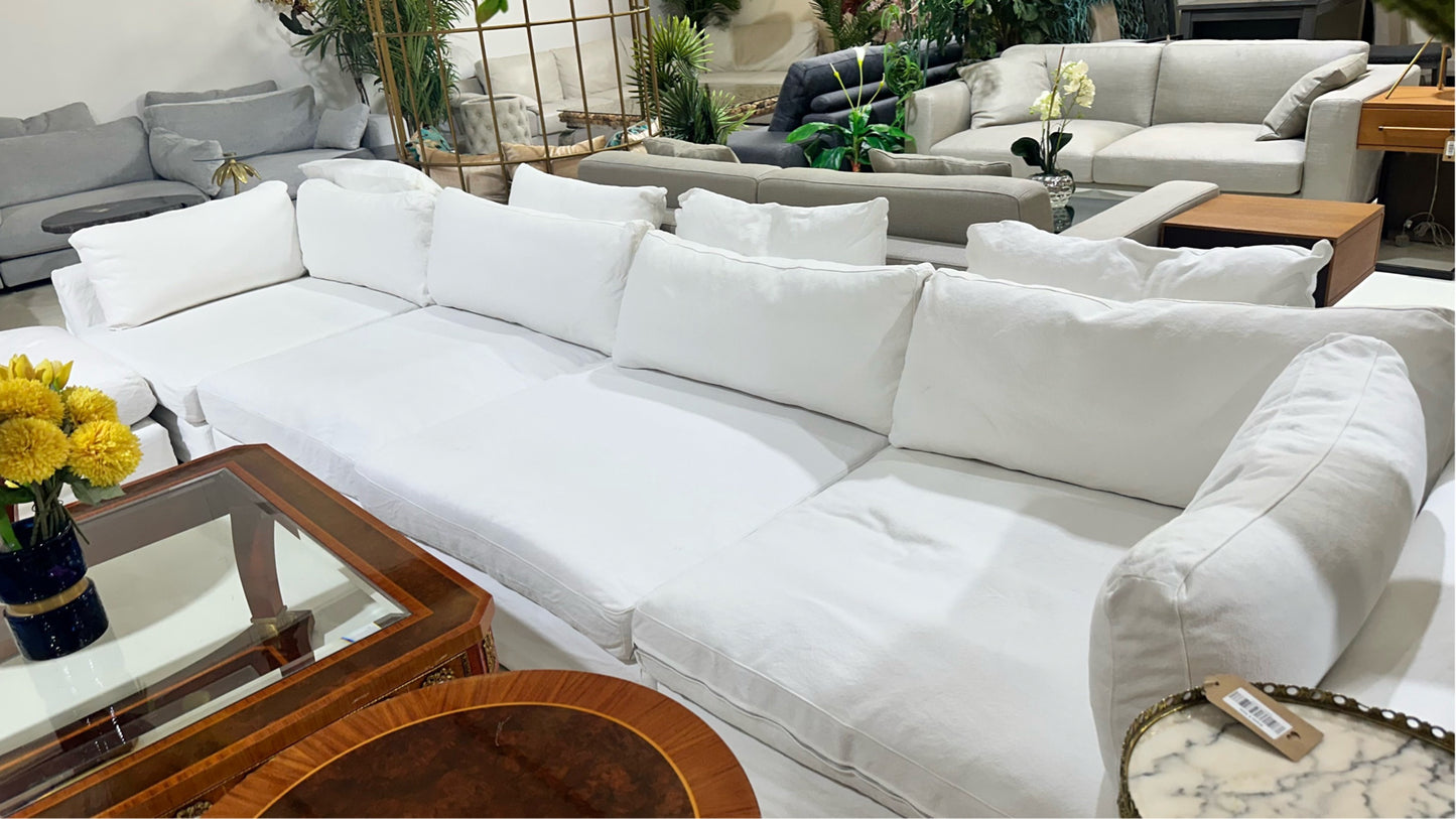 Sofa 4 Seater with Ottoman Marina Home