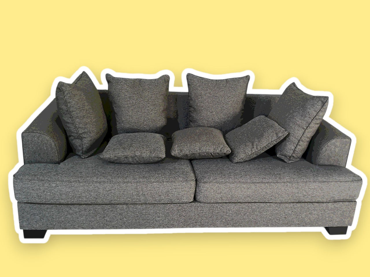 The One – Dark Grey Sofa Set (2 + 1)