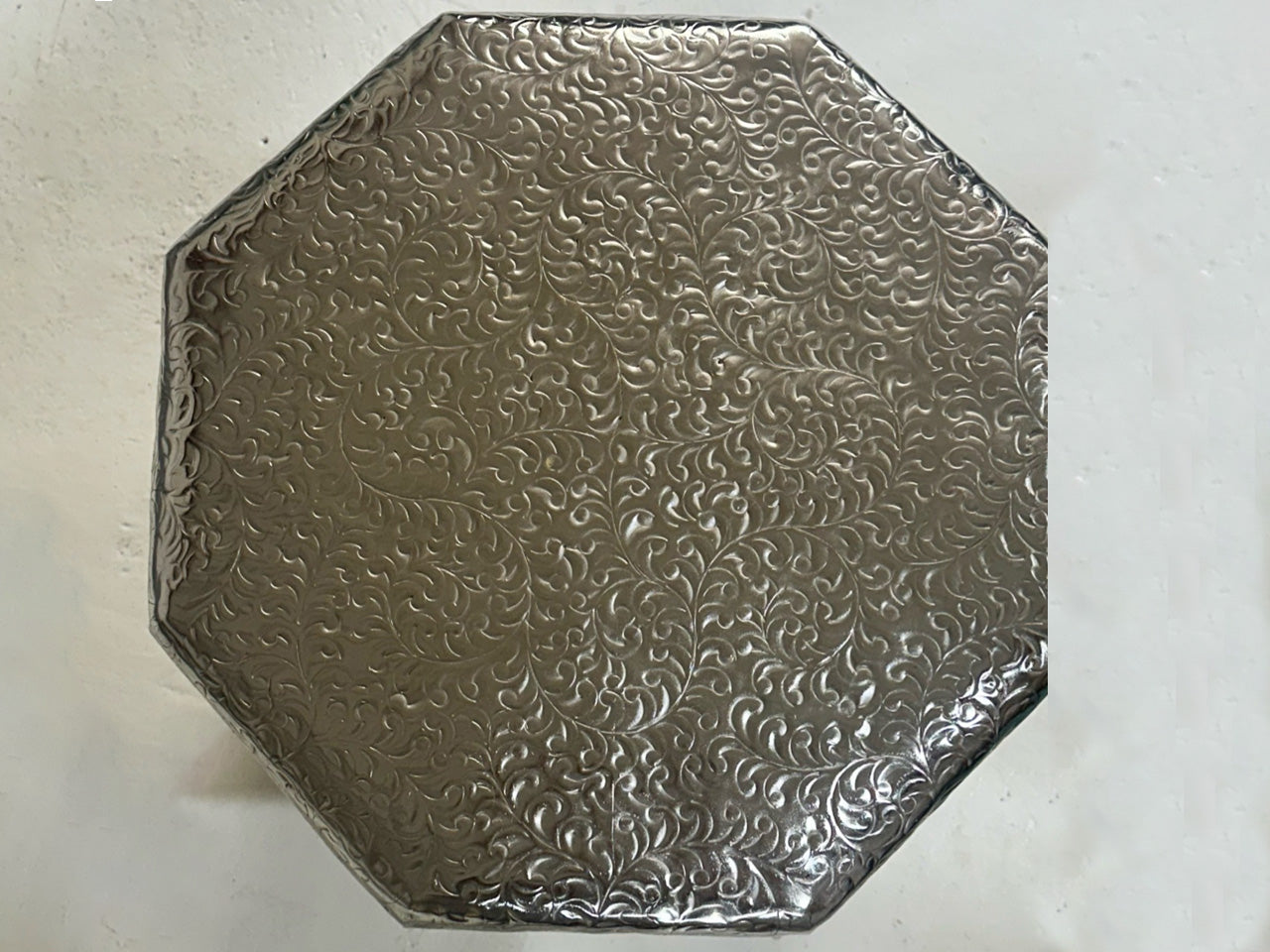 The One – Sculptural Silver Side Table (set of 2)