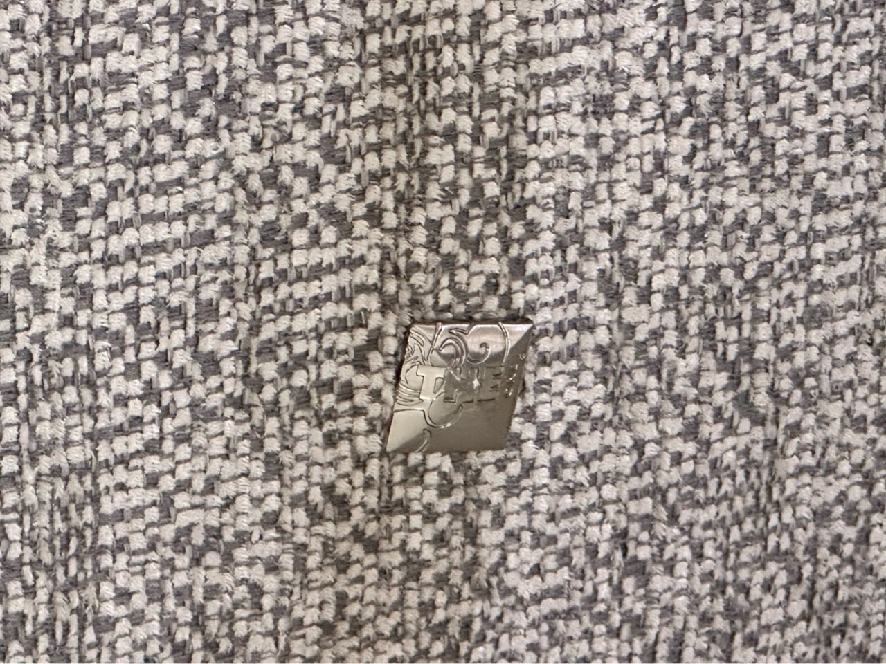 The One – Grey Fabric 3-Seater Sofa