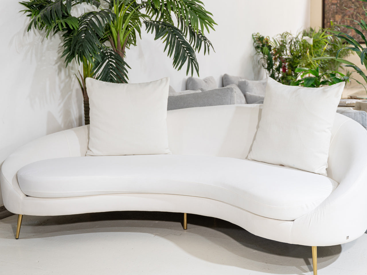 The One – Arc White Sofa