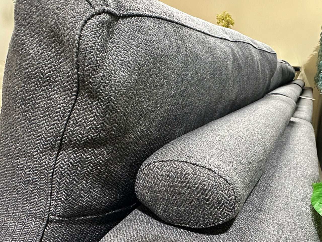 Natuzzi 3-Seater Sofa – Charcoal Grey