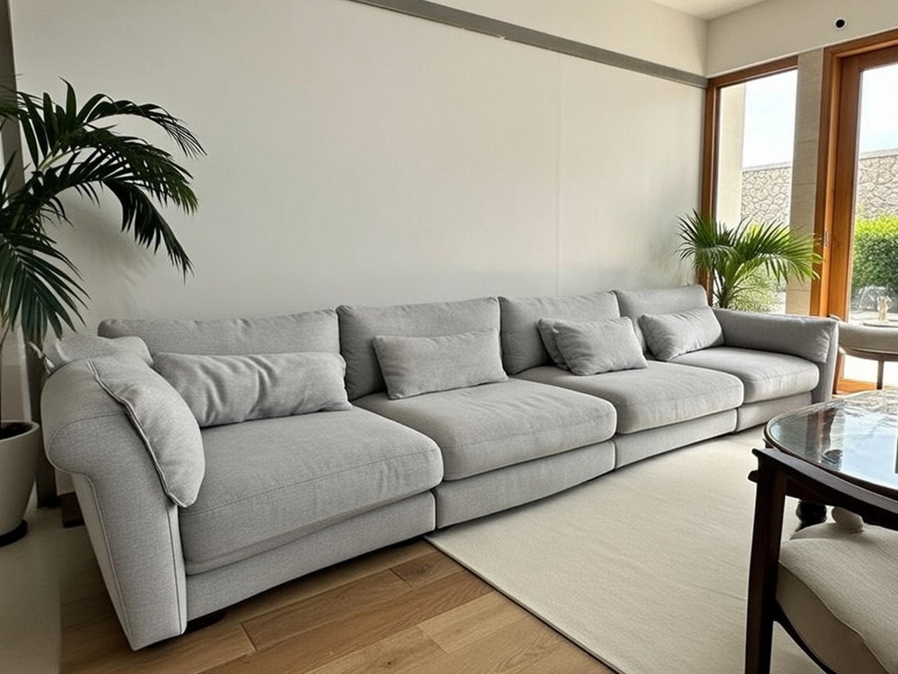 4 Seater Feather Sofa