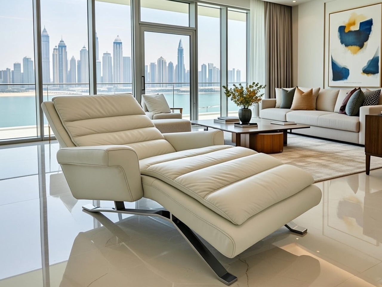 Lounge chair white