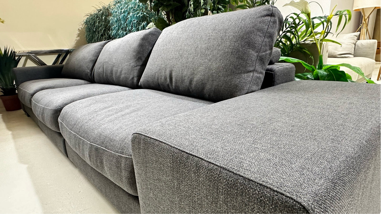 Natuzzi Sofa Grey 3 Seater