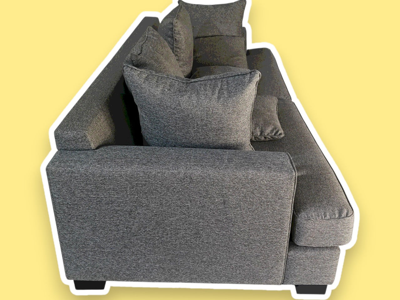 The One – Dark Grey Sofa Set (2 + 1)
