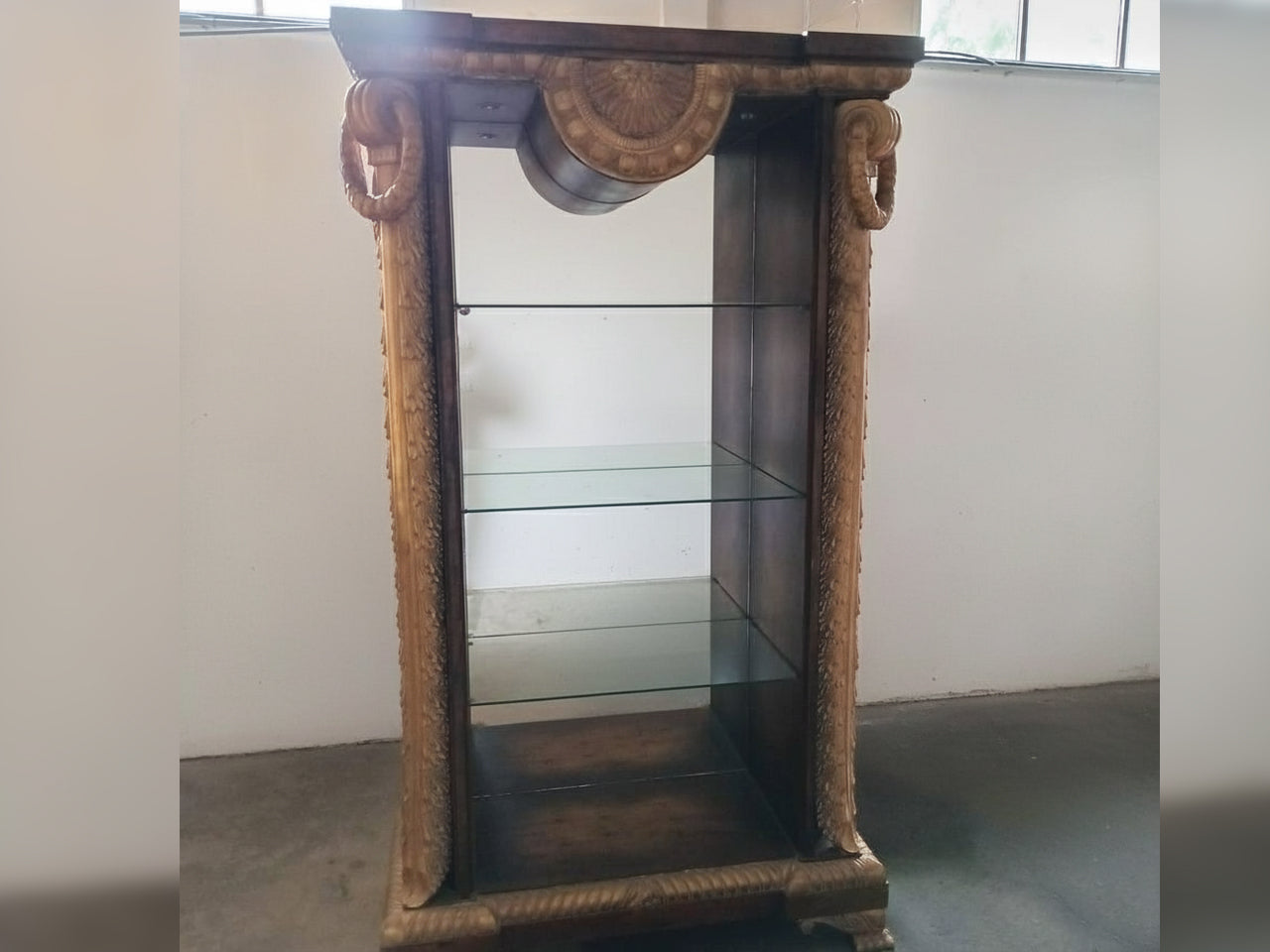 Antique Style Arabic-Inspired Curio Cabinet