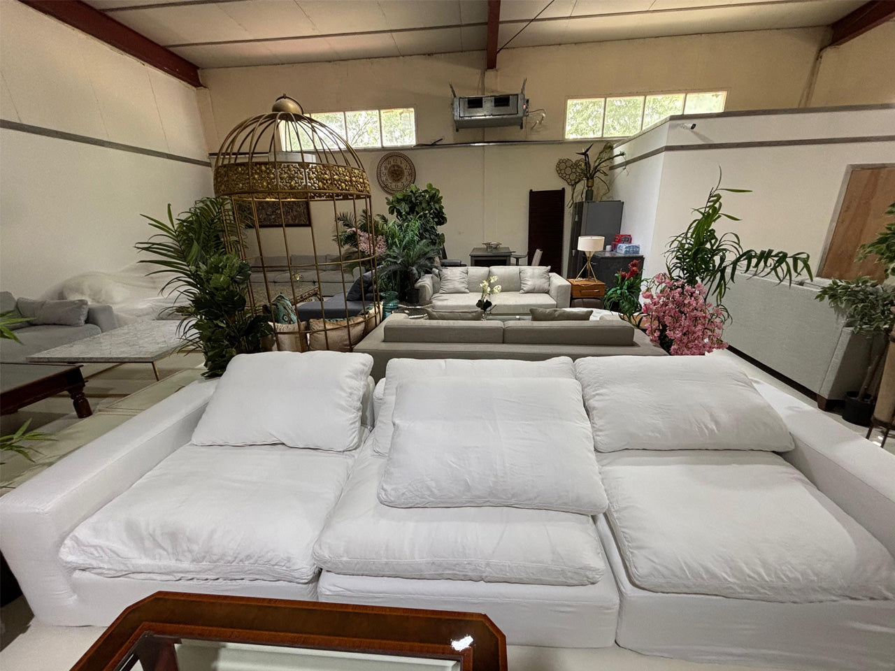 Marina Home Sectional Sofa – Feather White