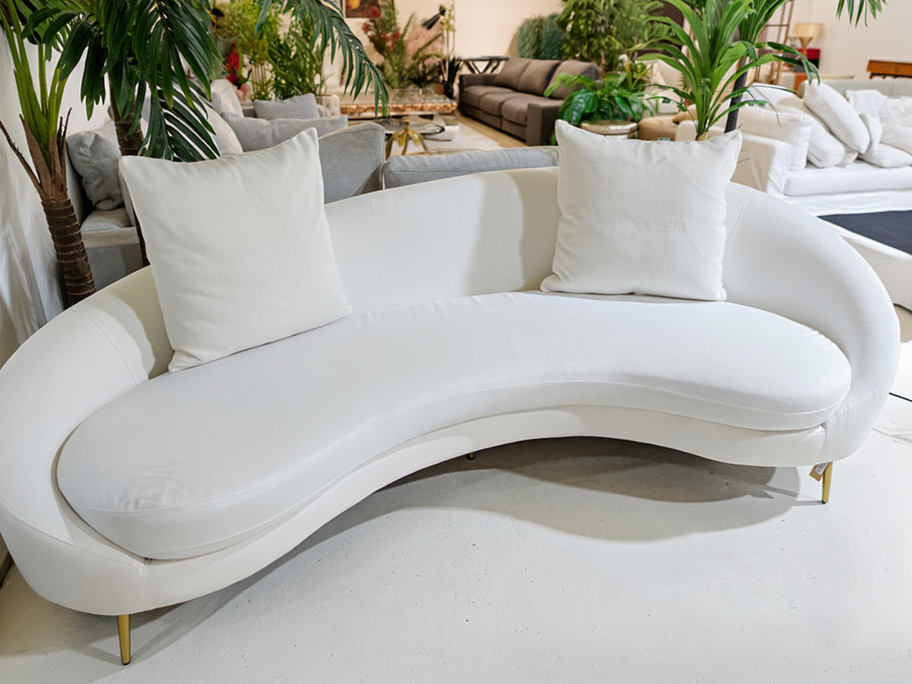 The One – Arc White Sofa