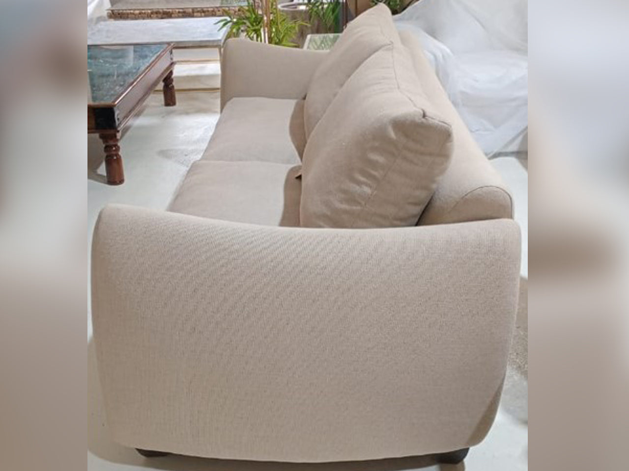 Marina Home 3-Seater Sofa – Feather Beige