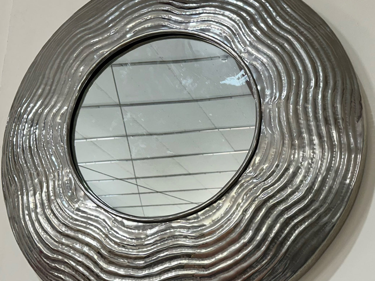 Marina Home Annie Round Wall Mirror – Silver