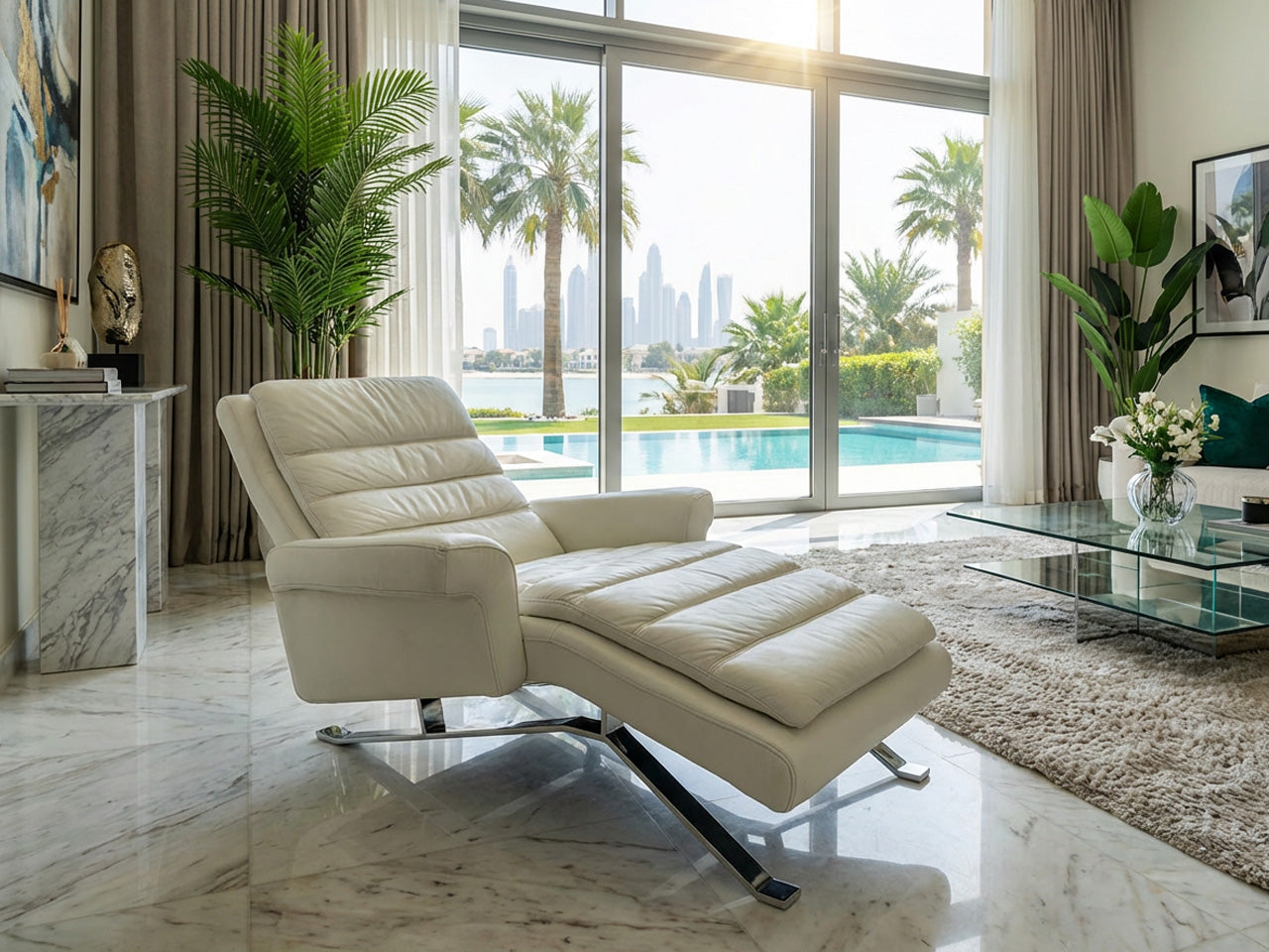 Lounge chair white