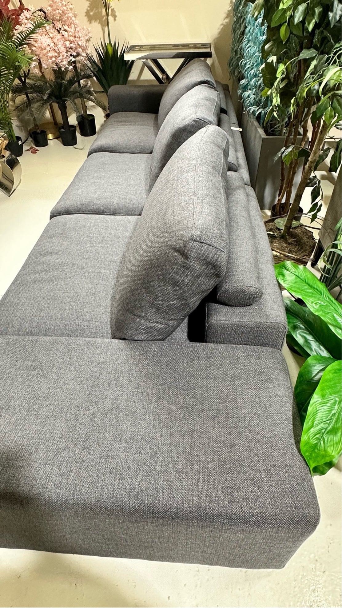 Natuzzi Sofa Grey 3 Seater