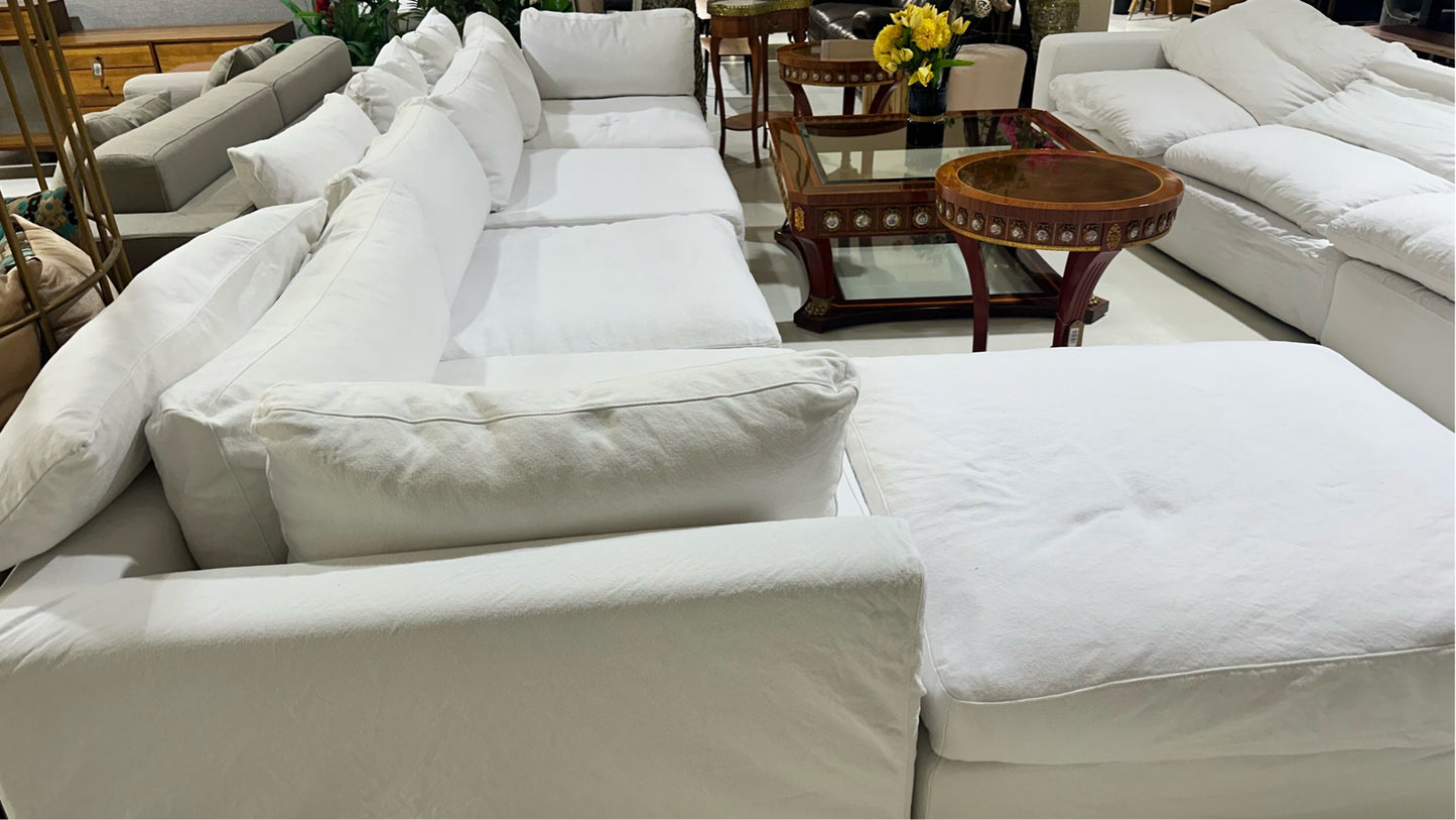 Sofa 4 Seater with Ottoman Marina Home