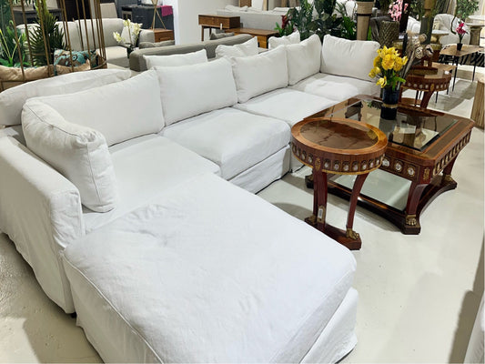 Sofa 4 Seater with Ottoman Marina Home