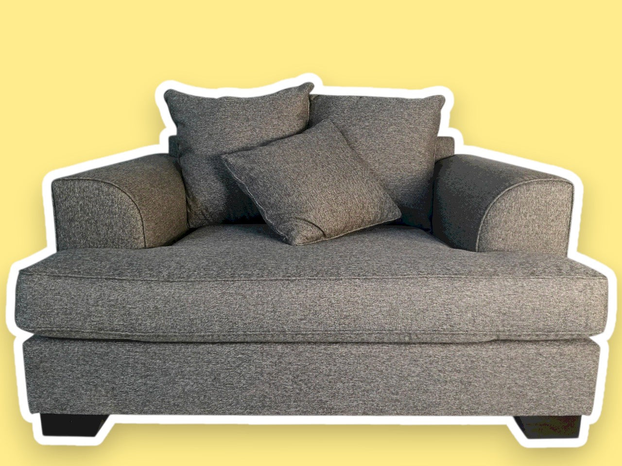 The One – Dark Grey Sofa Set (2 + 1)