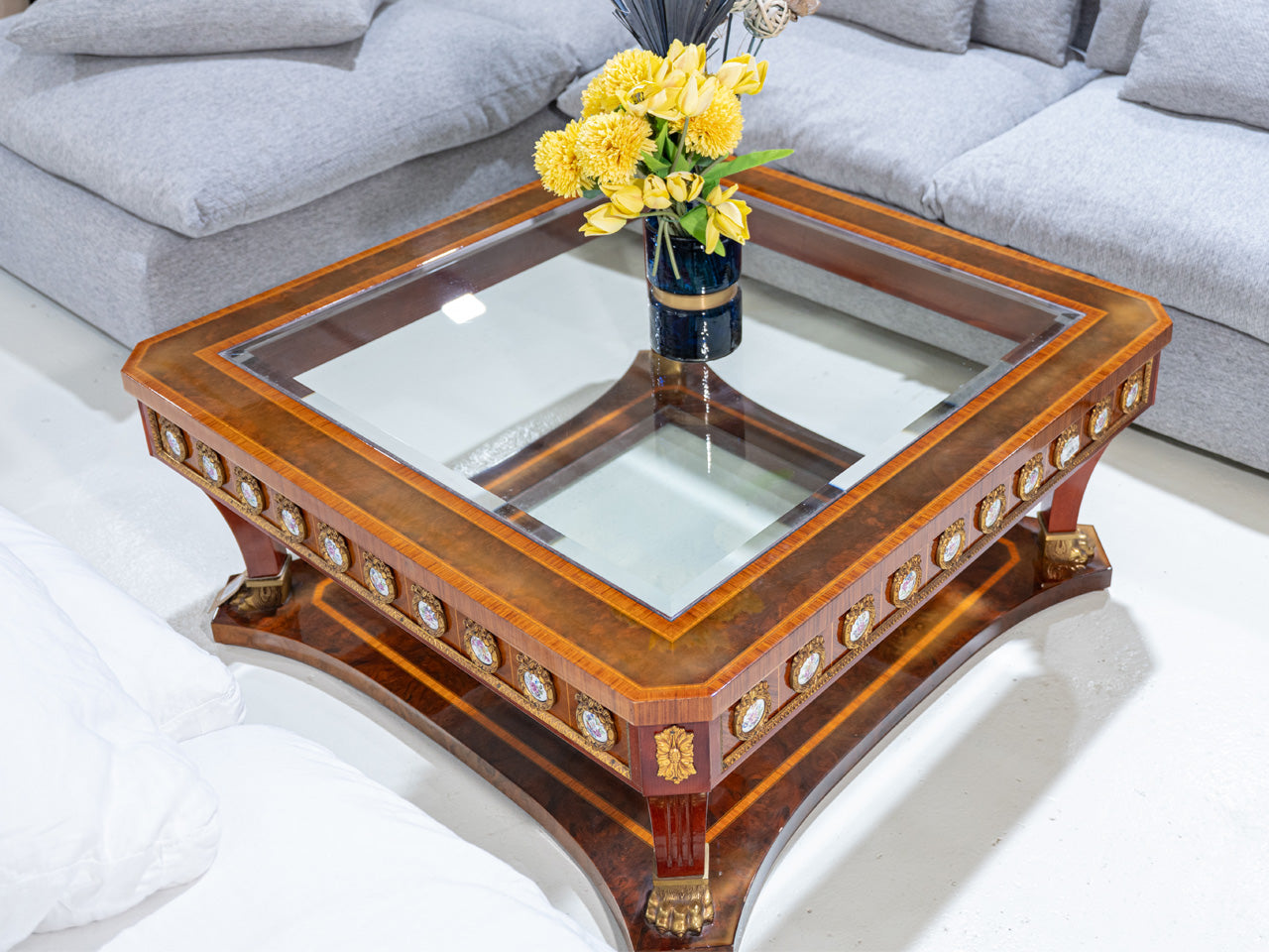 Mariner Coffee Table Set – 3-Piece Mahogany, Spain