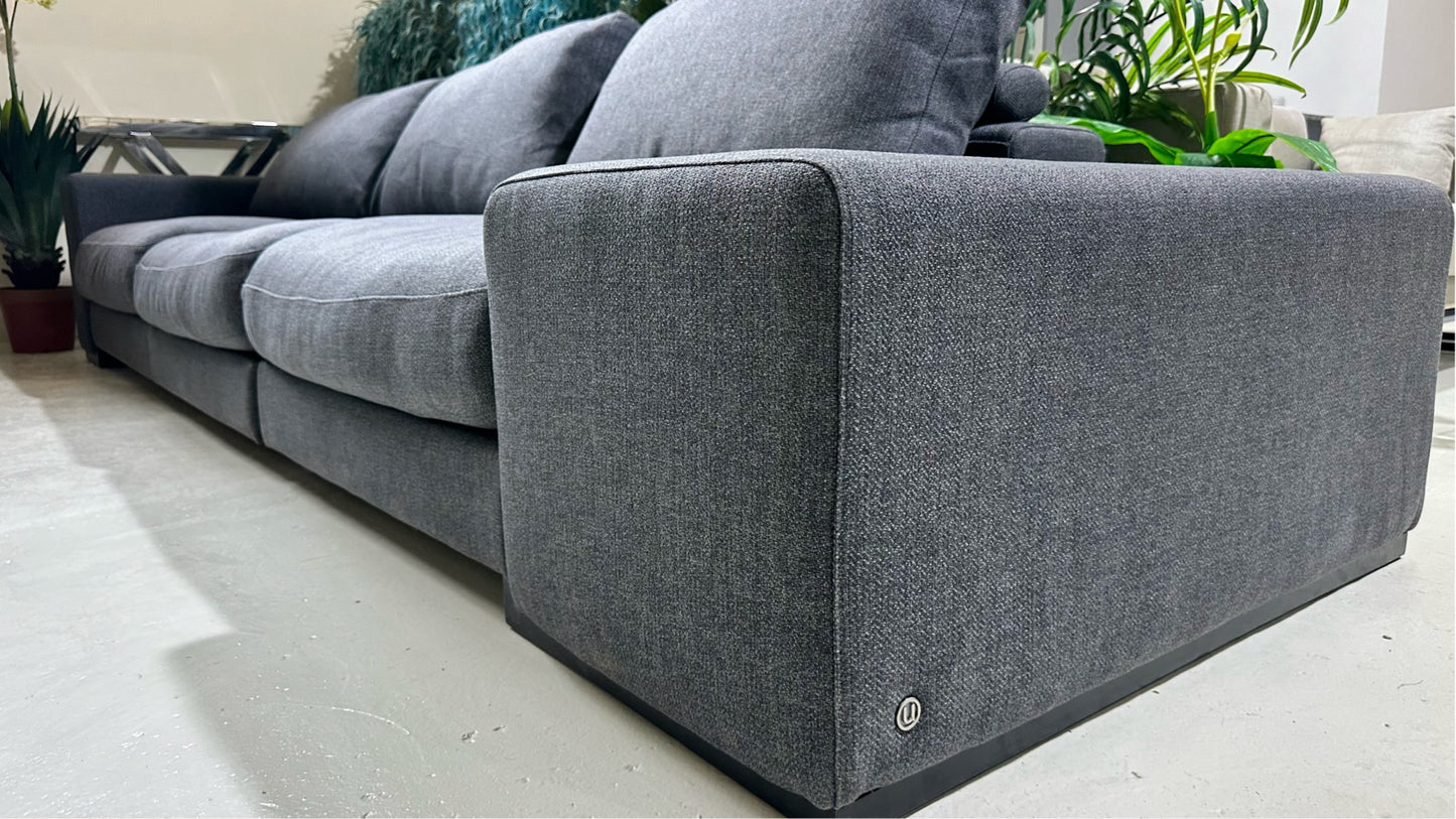Natuzzi Sofa Grey 3 Seater