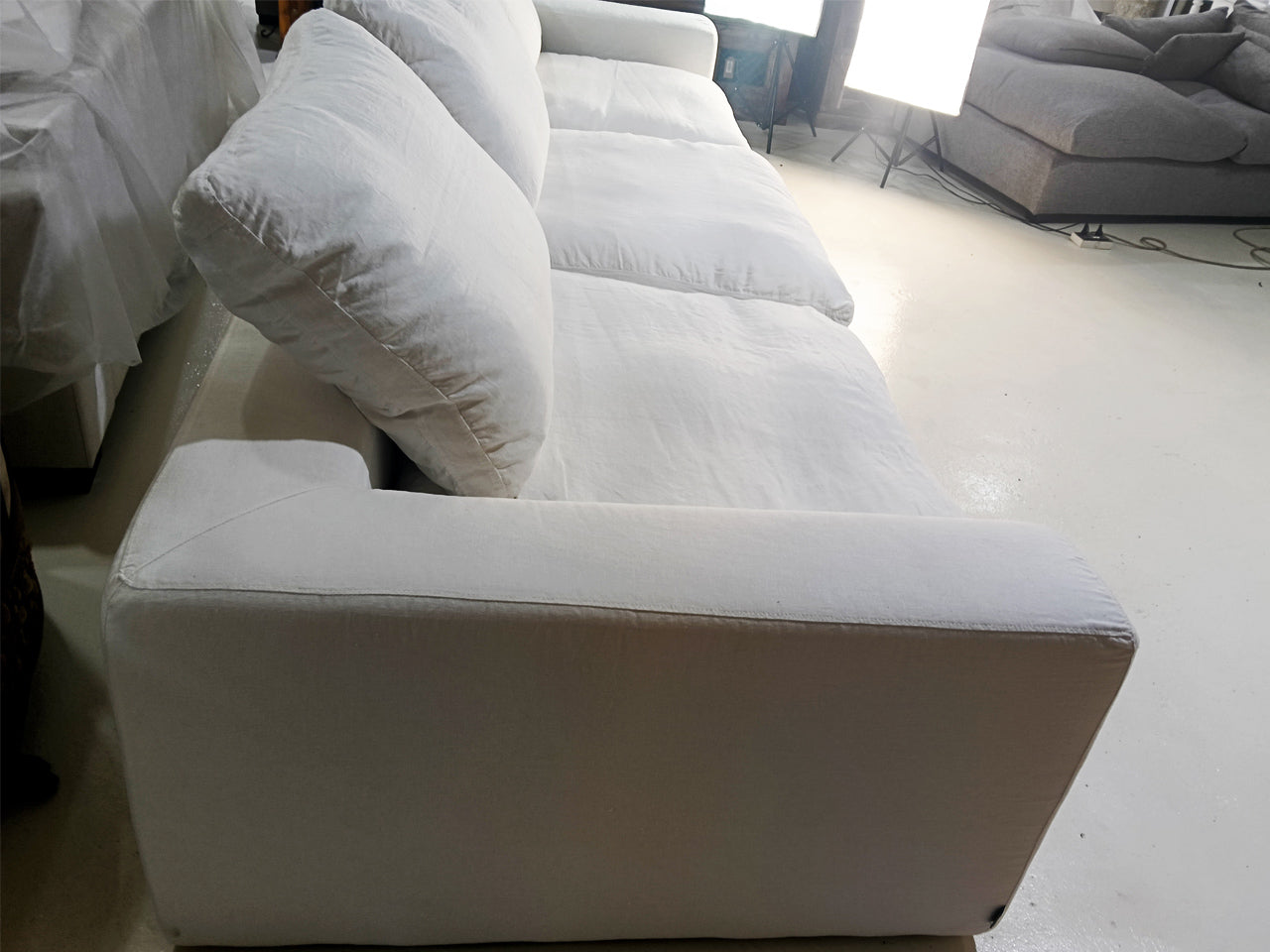 Marina Home Sectional Sofa – Feather White